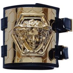 Versace x The Haas Brothers Leather Man Cuff Bracelet NEW